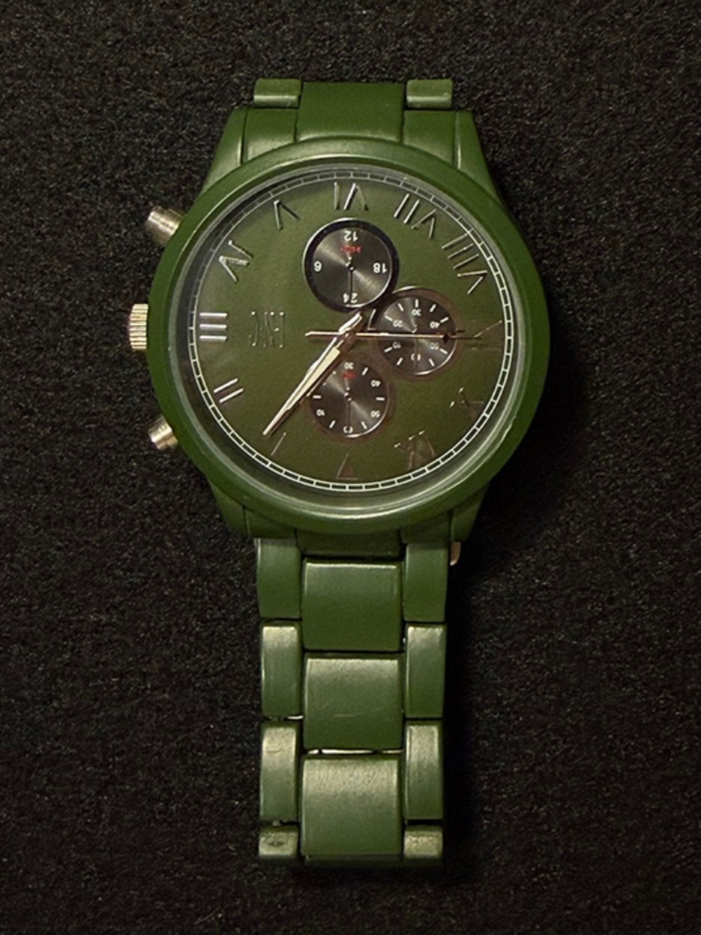 I.N.C. Men's Chronograph Watch—Matte Green